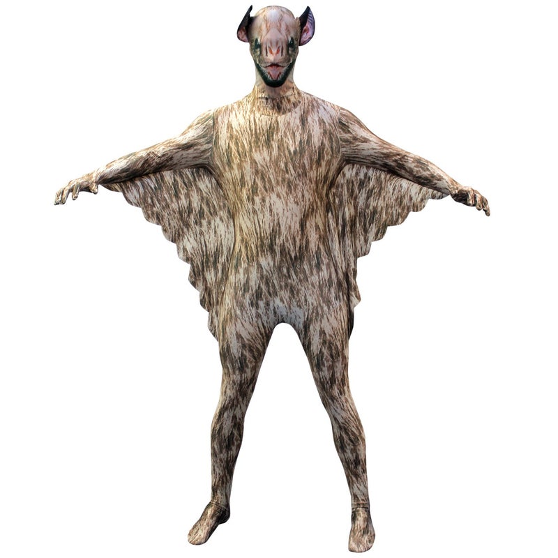 Morphsuits Vampire Bat Kids Animal Planet Costume - Size Large 4'-4'6 (120cm-137cm)